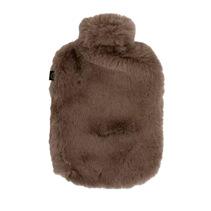 Bouillotte Chamonix Moka – Effet fausse fourrure