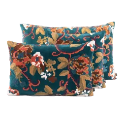 HOUSSE DE COUSSIN KENDALL Bleu de prusse