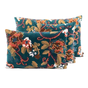 HOUSSE DE COUSSIN KENDALL Bleu de prusse